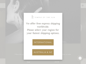 'templeofthesun.com.au' screenshot