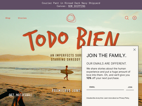 Imperfects website screenshot