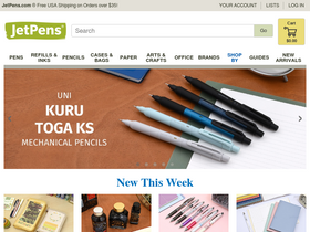 'jetpens.com' screenshot