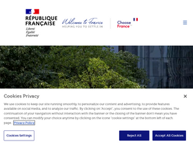 'welcometofrance.com' screenshot