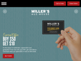 'millersalehouse.com' screenshot