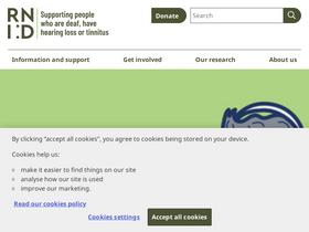 'rnid.org.uk' screenshot