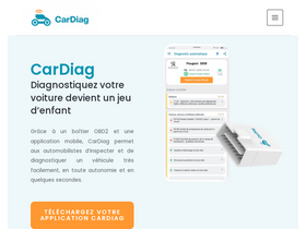 'cardiag.me' screenshot