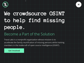 'tracelabs.org' screenshot