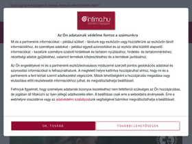 'intima.hu' screenshot