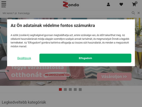 'zondo.hu' screenshot