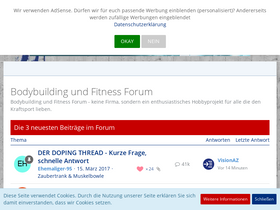 'extrem-bodybuilding.de' screenshot
