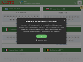 'xloto.ro' screenshot
