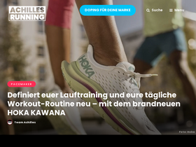 'achilles-running.de' screenshot