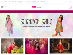 'pinksaree.com' screenshot