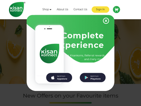 'kisankonnect.in' screenshot