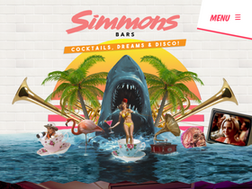 'simmonsbar.co.uk' screenshot