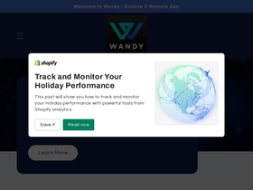 Wandy Website website screenshot