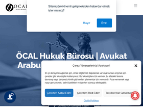 'ocalhukuk.com' screenshot