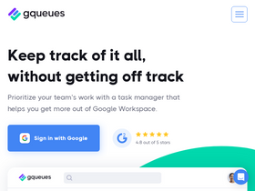 'gqueues.com' screenshot