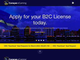 'curacao-egaming.com' screenshot