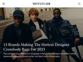 'mensflair.com' screenshot