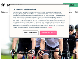 'hjarnfonden.se' screenshot