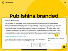 'getfluence.com' screenshot