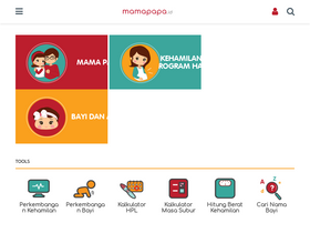 'mamapapa.id' screenshot
