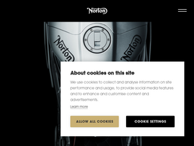 'nortonmotorcycles.com' screenshot