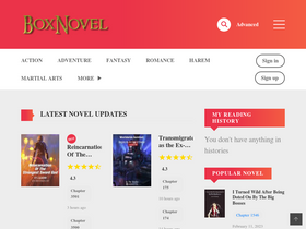 'myboxnovel.com' screenshot