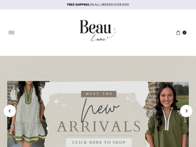beaulane.com homepage screenshot