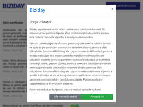 'biziday.ro' screenshot