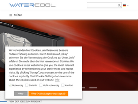 'watercool.de' screenshot