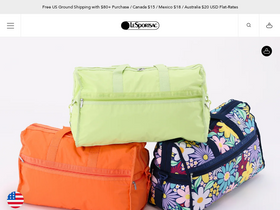 'lesportsac.com' screenshot