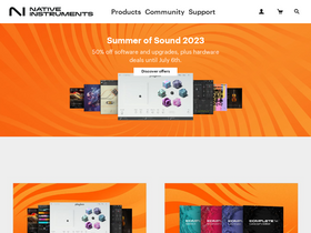 'native-instruments.com' screenshot