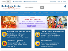 'rudraksha-center.com' screenshot