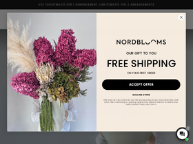Nordblooms website screenshot