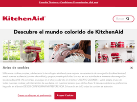 'kitchenaid.mx' screenshot