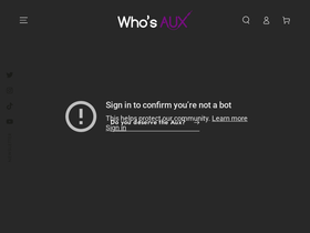 whosaux.com homepage screenshot