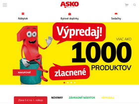 'asko-nabytok.sk' screenshot