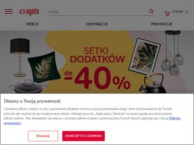 'agatameble.pl' screenshot