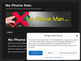 'nophoneman.com' screenshot