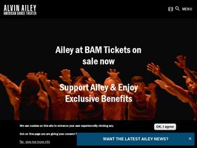 'alvinailey.org' screenshot