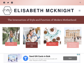 'elisabethmcknight.com' screenshot
