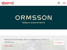 'akureyri.net' screenshot