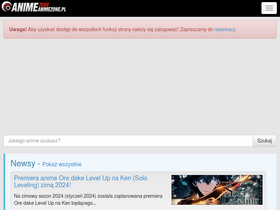 'animezone.pl' screenshot