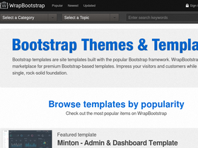 'wrapbootstrap.com' screenshot