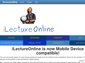 'ilectureonline.com' screenshot