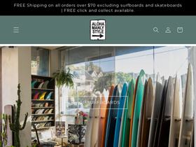 alohasurfmanly.com homepage screenshot