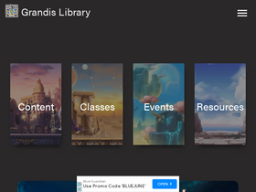 'grandislibrary.com' screenshot
