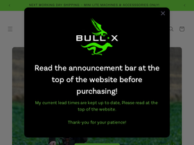 Bull X homepage screenshot