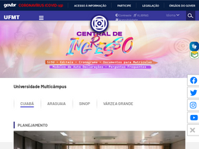 'ufmt.br' screenshot