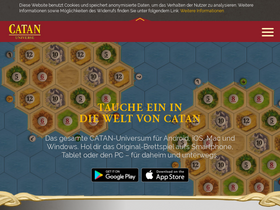'catanuniverse.com' screenshot
