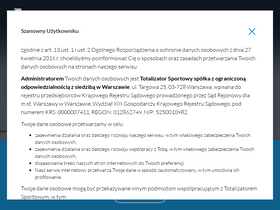 'totalizator.pl' screenshot